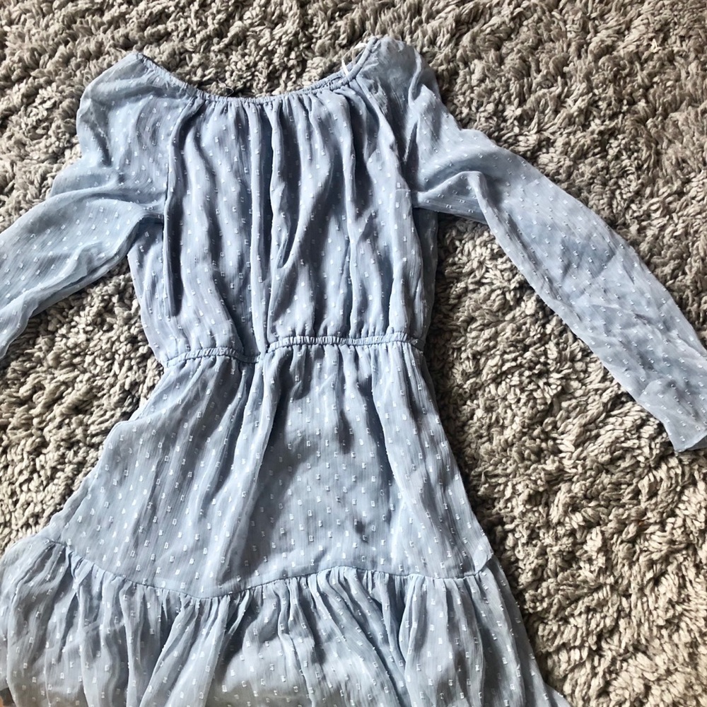 h&m blue dress
